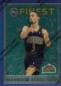 1995-96 Finest #182 - Mahmoud Abdul-Rauf - Denver Nuggets - Front