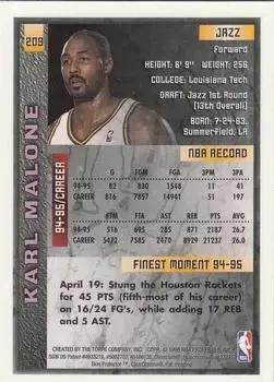 Back of Karl Malone
