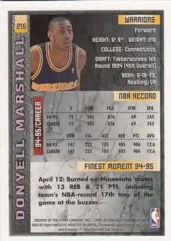 Back of Donyell Marshall