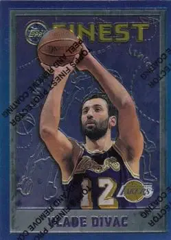 1995-96 Finest #219 - Vlade Divac - Los Angeles Lakers - Front 1995-96 Finest #219 - Vlade Divac - Los Angeles Lakers - Front