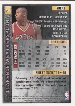 Back of Clarence Weatherspoon