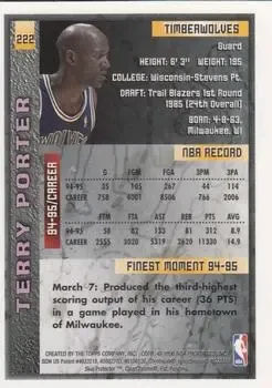 Back of Terry Porter