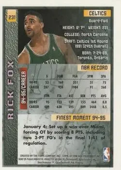 Back of Rick Fox