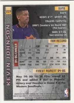Back of Kevin Johnson