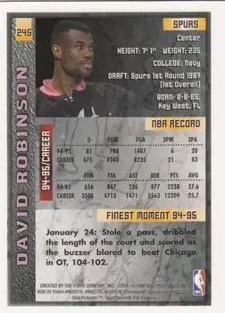 Back of David Robinson