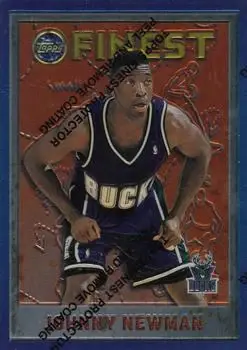 1995-96 Finest #249 - Johnny Newman - Milwaukee Bucks - Front