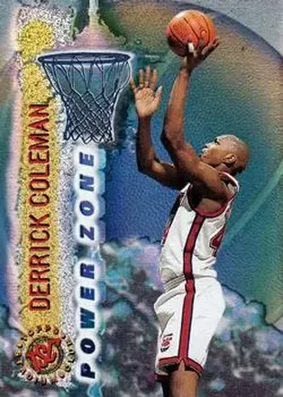 1995-96 Stadium Club #PZ6 Power Zone Derrick Coleman