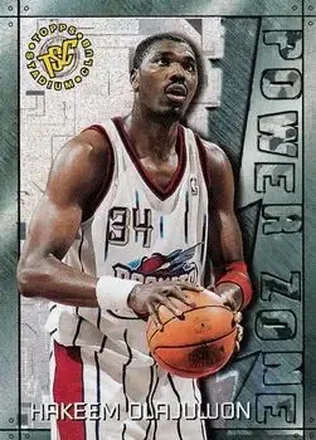 1995-96 Stadium Club #PZ7 Power Zone Hakeem Olajuwon