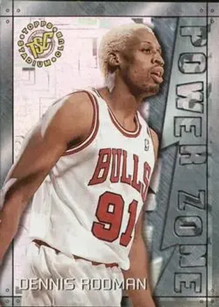 1995-96 Stadium Club #PZ10 Power Zone Dennis Rodman