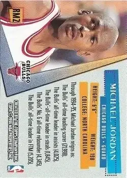 Back of Michael Jordan