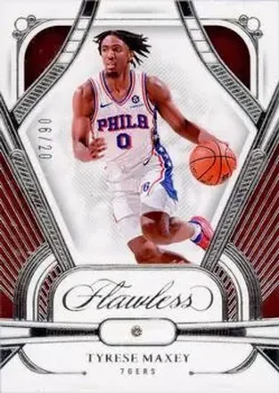 2023-24 Panini Flawless #43 - Tyrese Maxey - Philadelphia 76ers