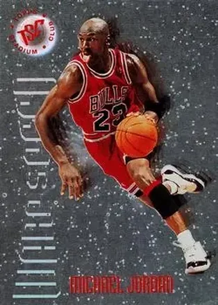1995-96 Stadium Club #WS1 Warp Speed Michael Jordan