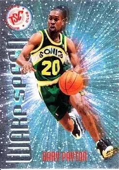 1995-96 Stadium Club #WS3 Warp Speed Gary Payton