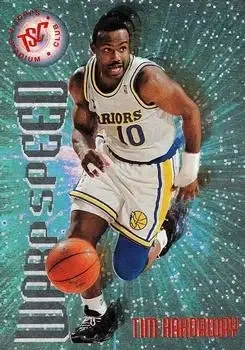 1995-96 Stadium Club #WS6 Warp Speed Tim Hardaway