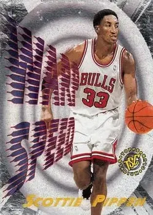 1995-96 Stadium Club #WS7 Warp Speed Scottie Pippen