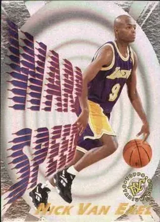 1995-96 Stadium Club #WS10 Warp Speed Nick Van Exel