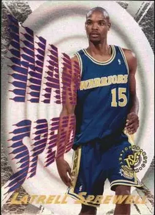 1995-96 Stadium Club #WS12 Warp Speed Latrell Sprewell