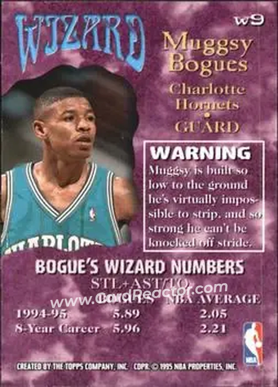 Back of Muggsy Bogues