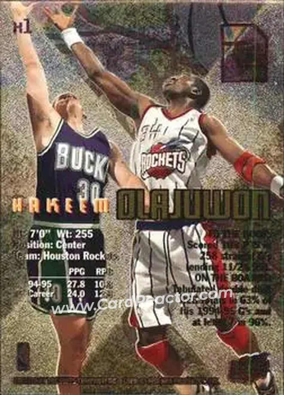 Back of Hakeem Olajuwon
