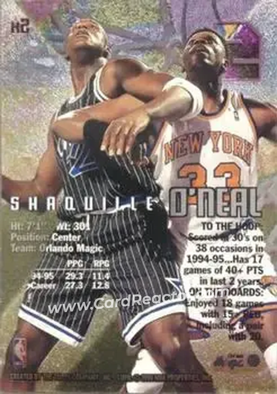 Back of Shaquille O'Neal