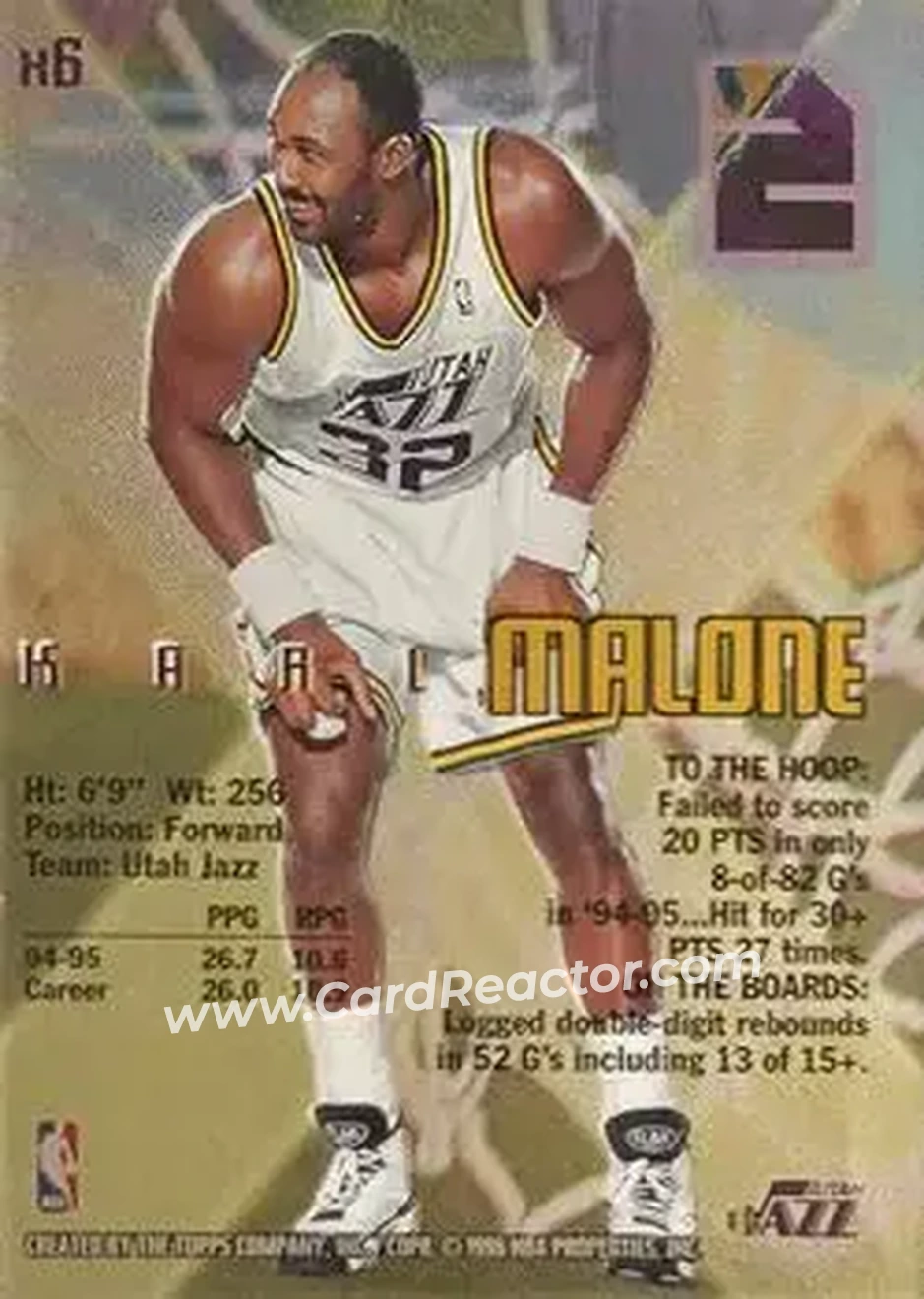Back of Karl Malone
