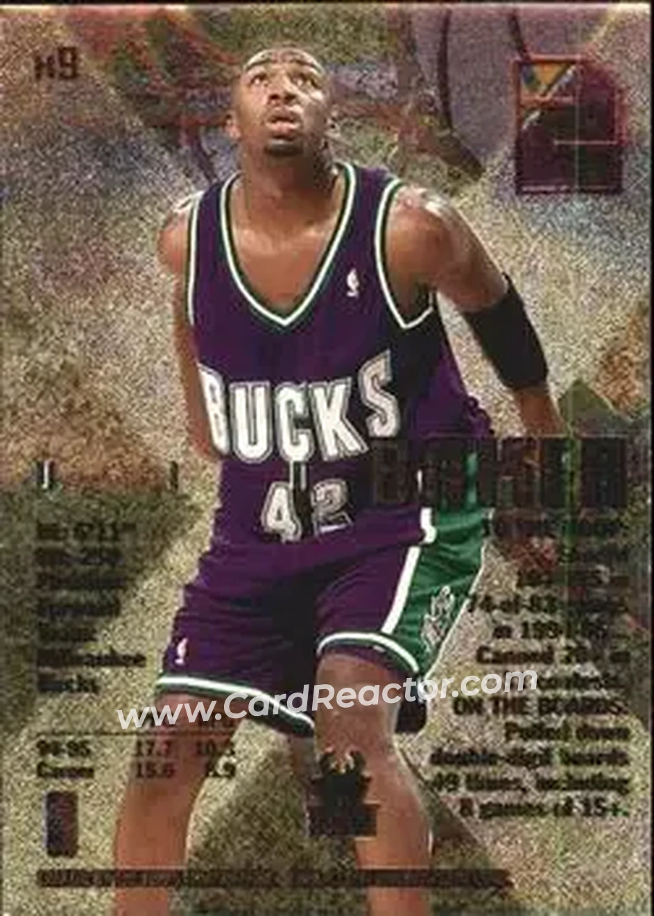 Back of Vin Baker