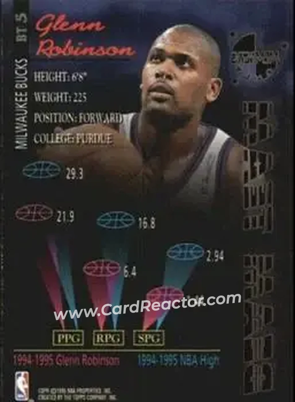 Back of Glenn Robinson