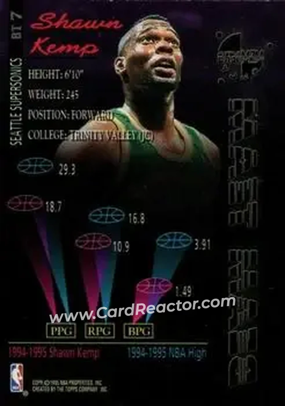 Back of Shawn Kemp