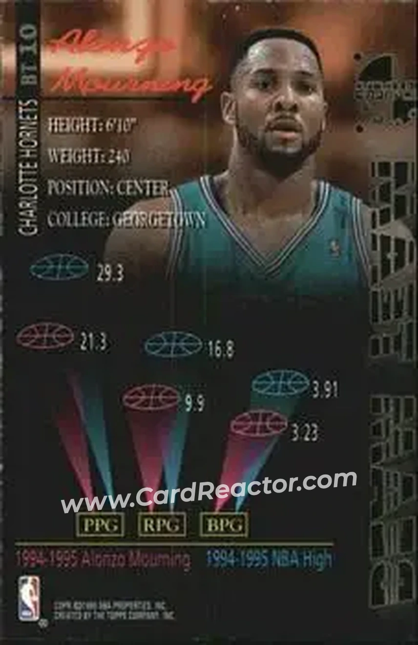Back of Alonzo Mourning