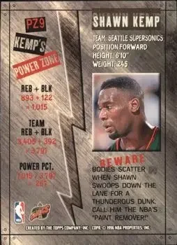 Back of Shawn Kemp