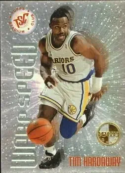 1995-96 Stadium Club #WS6 Warp Speed Members Only Tim Hardaway