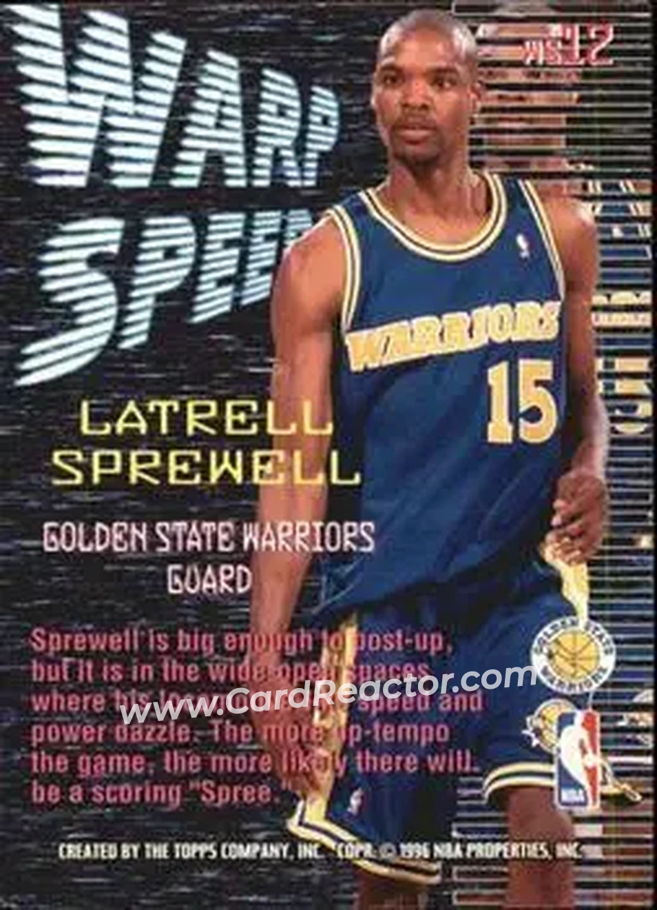 Back of Latrell Sprewell