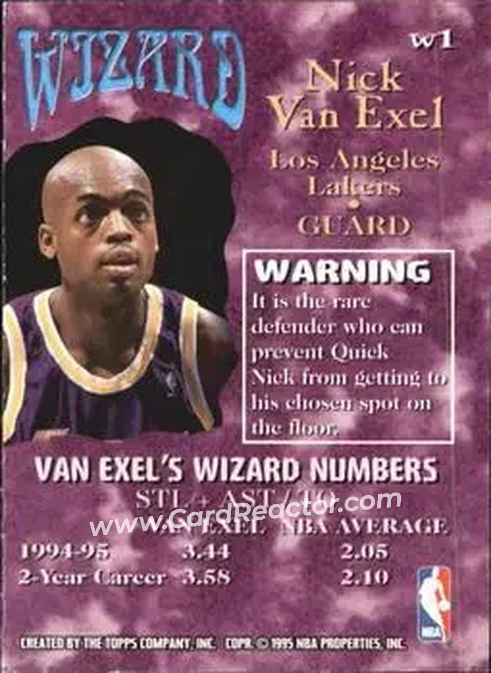 Back of Nick Van Exel