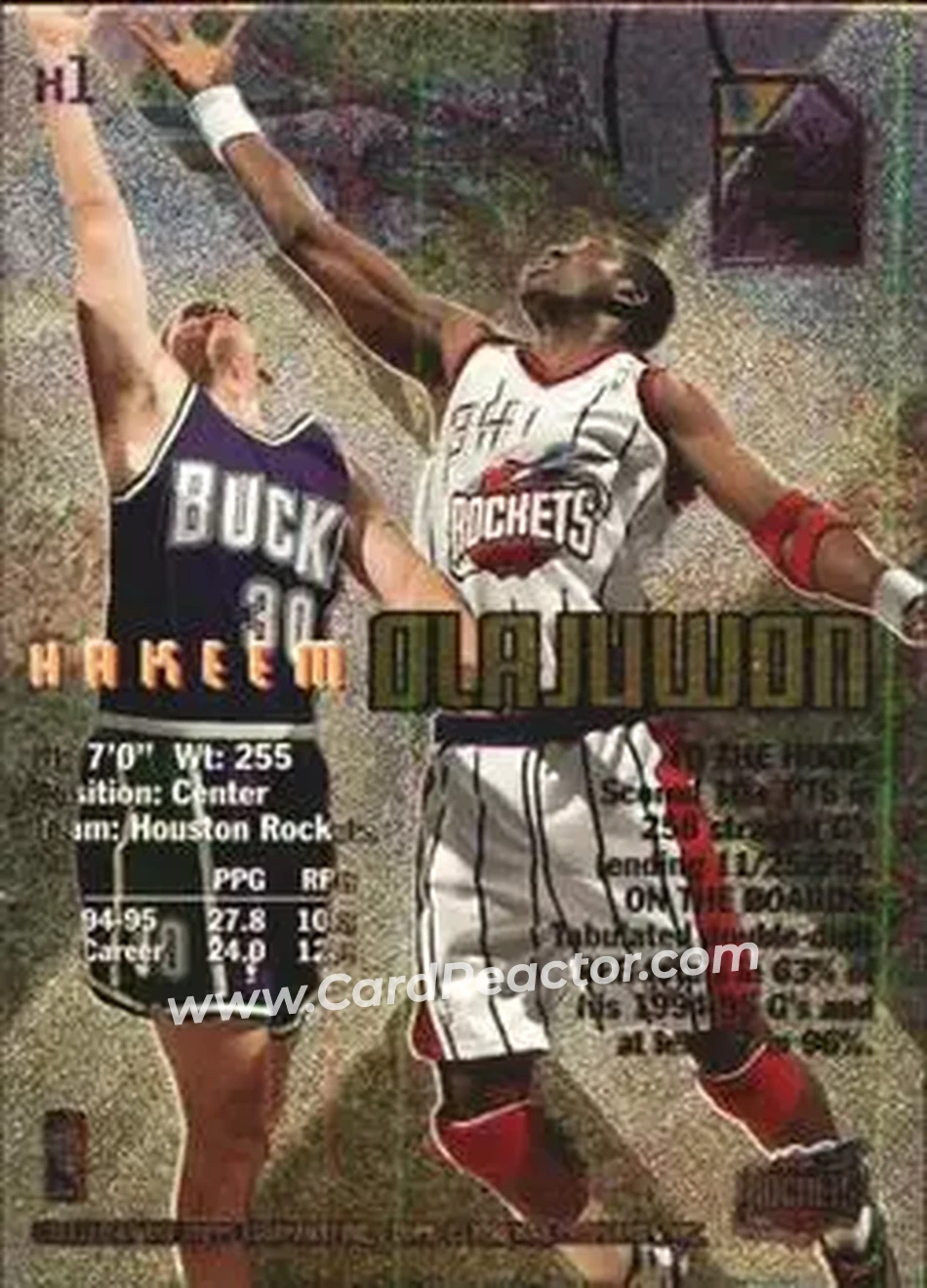 Back of Hakeem Olajuwon