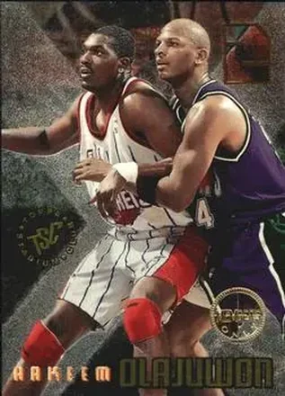 1995-96 Stadium Club #X1 X-2 Members Only Hakeem Olajuwon