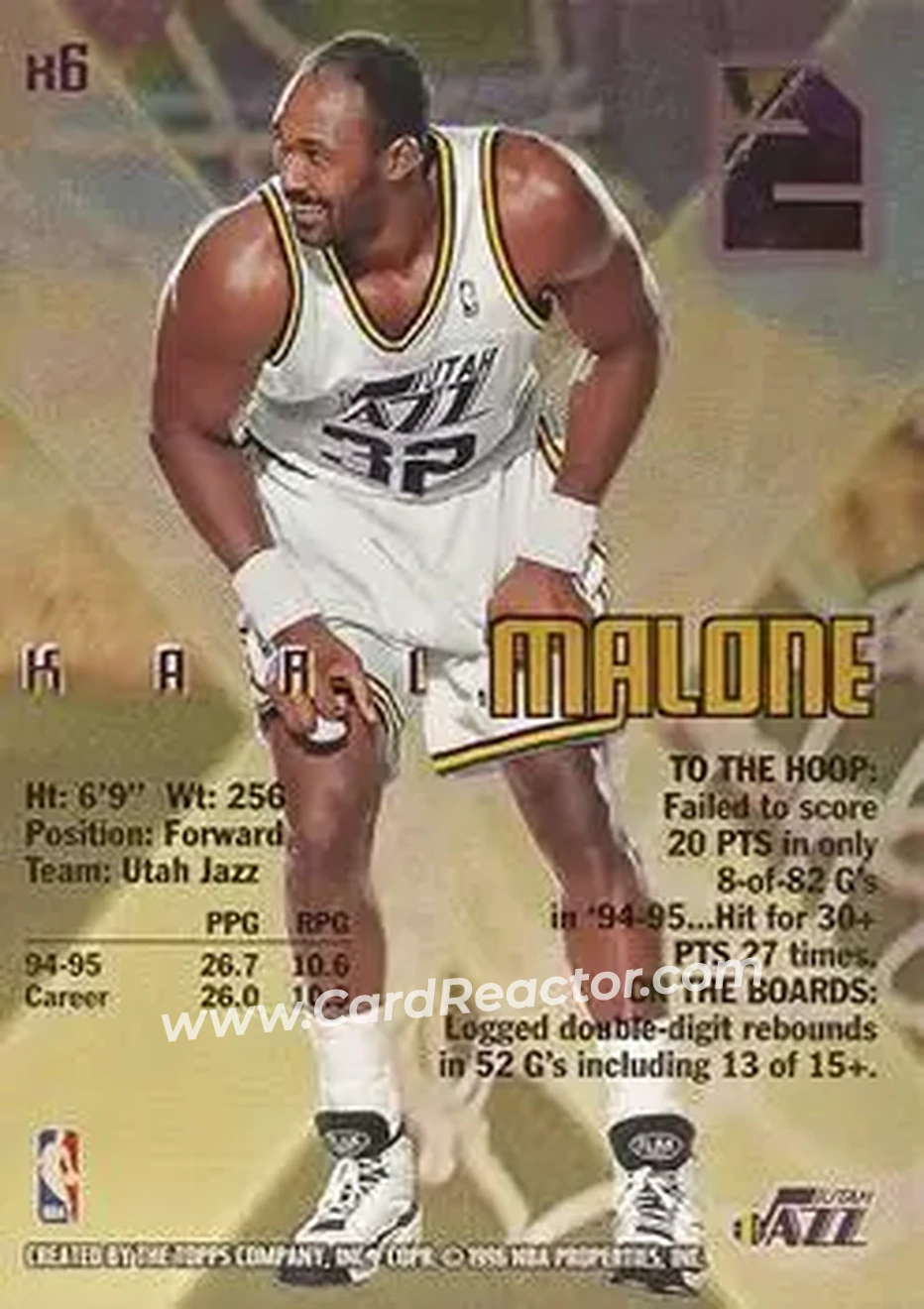 Back of Karl Malone