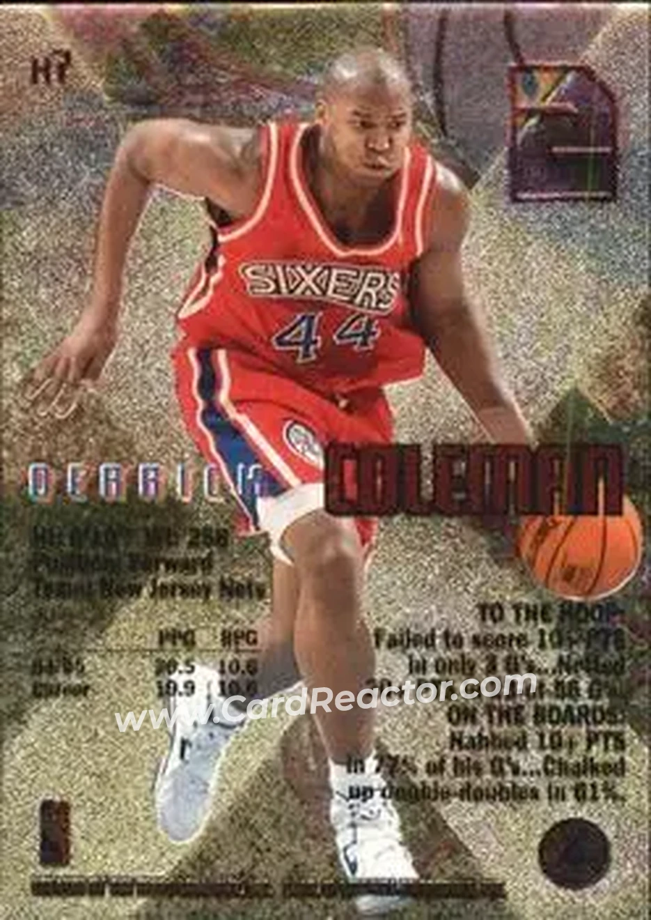 Back of Derrick Coleman