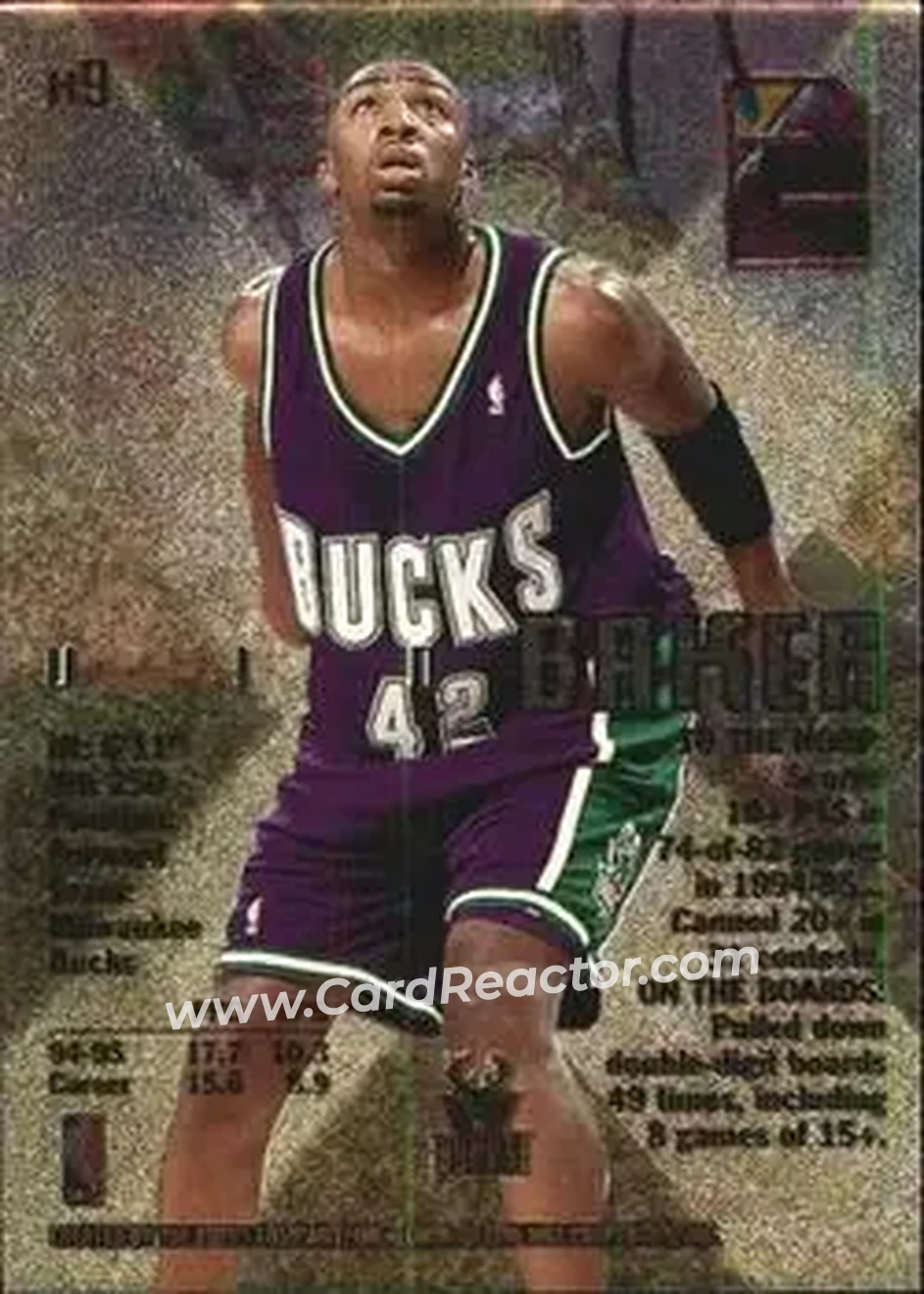 Back of Vin Baker