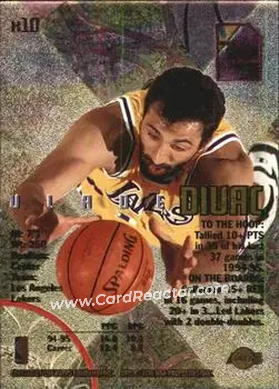 Back of Vlade Divac
