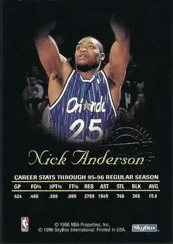 Back of Nick Anderson
