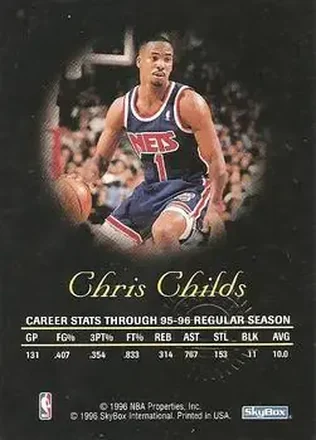 Chris Childs back
