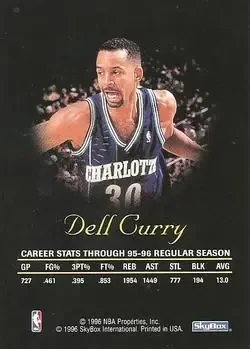 Back of Dell Curry