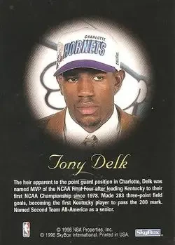 Back of Tony Delk