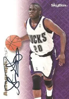 1996-97 SkyBox Premium #NNO Autographics Black Ink Sherman Douglas