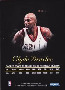 Back of Clyde Drexler