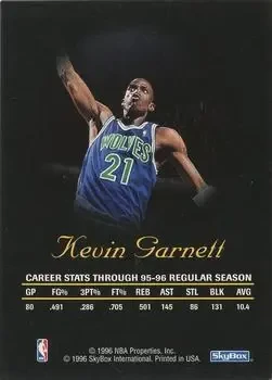 Back of Kevin Garnett