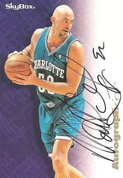 1996-97 SkyBox Premium #NNO Autographics Black Ink Matt Geiger