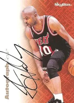 1996-97 SkyBox Premium #NNO Autographics Black Ink Tim Hardaway