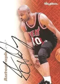 1996-97 SkyBox Premium #NNO Autographics Black Ink Tim Hardaway