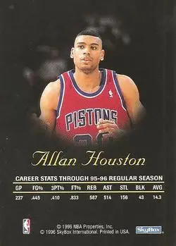 Back of Allan Houston